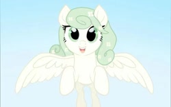 Size: 799x500 | Tagged: artist needed, safe, oc, oc only, oc:snow light, pony, flying, sky, solo