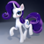 Size: 2000x2000 | Tagged: safe, artist:poole, rarity, pony, unicorn, g4, 3d, 3d model, concave belly, horn, slender, solo, thin