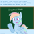 Size: 854x852 | Tagged: safe, artist:comfort_ponies, artist:skylinepony_, rainbow dash, pegasus, pony, g4, chalkboard, cliche, cute, female, looking at you, positive ponies, smiling, smiling at you, solo, text, wings