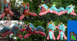 Size: 5586x3001 | Tagged: safe, artist:bastler, oc, oc only, oc:hammonia, alicorn, pony, alicorn oc, crown, female, hamburg, horn, irl, jewelry, mare, necklace, photo, plushie, regalia, wings