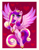 Size: 3149x4020 | Tagged: safe, artist:confetticakez, princess cadance, alicorn, pony, g4, crown, cute, cutedance, eyelashes, feather, female, happy, heart, heart eyes, heart pillow, high res, hoof shoes, horn, jewelry, mare, passepartout, pillow, pink eyes, princess shoes, regalia, smiling, solo, spread wings, tail, wingding eyes, wings