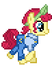 Size: 76x96 | Tagged: safe, artist:jaye, torque wrench, earth pony, pony, g4, animated, desktop ponies, digital art, female, mare, pixel art, simple background, solo, sprite, transparent background, trotting