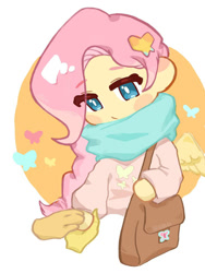 Size: 750x1000 | Tagged: safe, artist:zhoumo33443, fluttershy, equestria girls, g4, solo