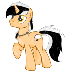 Size: 1000x1000 | Tagged: safe, artist:klonray, oc, oc only, oc:dream gray, unicorn, 2024 community collab, derpibooru community collaboration, horn, male, simple background, solo, transparent background, unicorn oc