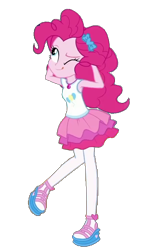 Size: 500x748 | Tagged: safe, artist:blockslikepl, edit, edited screencap, screencap, pinkie pie, human, equestria girls, g4, background removed, female, not a vector, simple background, solo, transparent background