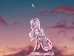 Size: 4000x3000 | Tagged: safe, artist:death.alicorn, oc, oc only, pegasus, pony, folded wings, solo, thin, wings