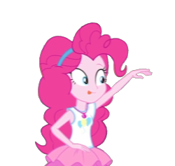 Size: 1309x1243 | Tagged: safe, artist:blockslikepl, edit, edited screencap, screencap, pinkie pie, equestria girls, g4, background removed, female, simple background, solo, transparent background