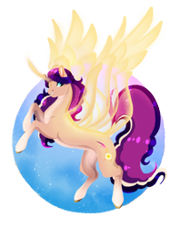 Size: 2000x2528 | Tagged: safe, artist:oneiria-fylakas, sunny starscout, alicorn, pony, g5, race swap, simple background, solo, sunnycorn, transparent background