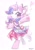 Size: 1421x2048 | Tagged: dead source, safe, artist:petaltwinkle, oc, oc only, oc:sugarswirl, pony, unicorn, bag, bipedal, blushing, bow, choker, clothes, colored eyelashes, colored horn, curly mane, dress, ear fluff, ear piercing, earring, eye clipping through hair, eyelashes, female, floating heart, frilly dress, frilly skirt, gradient ears, hair accessory, hair bow, heart, heart choker, heart earring, heart eyes, horn, jewelry, long socks, looking at you, makeup, mane accessory, mare, mare oc, multicolored mane, multicolored tail, one eye closed, piercing, pink bow, pink eyes, pink skirt, pink socks, purple eyelashes, raised hoof, shiny eyes, shoulder bag, signature, simple background, smiling, smiling at you, socks, solo, standing, tail, unicorn horn, unicorn oc, white background, white coat, wingding eyes, wink