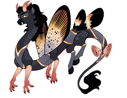 Size: 3500x2700 | Tagged: safe, artist:gigason, oc, oc only, oc:galway, draconequus, beak, black hooves, black mane, black tail, claws, cloven hooves, coat markings, colored claws, colored hooves, colored horns, colored legs, colored pinnae, colored sclera, curly mane, curly tail, draconequus oc, ear fluff, eye markings, fangs, gradient horns, gradient legs, gray coat, hooves, horns, interspecies offspring, leonine tail, lidded eyes, long mane male, long tail, looking back, magical gay spawn, magical threesome spawn, male, multiple legs, multiple wings, narrowed eyes, offspring, parent:discord, parent:oc:karner, parent:oc:secret tarry, simple background, six legs, six wings, slender, slit pupils, smiling, socks (coat markings), solo, spread wings, tail, tail wings, thin, thin legs, thin tail, transparent background, two toned coat, wall of tags, watermark, wing markings, wing stripes, wings, yellow eyes, yellow sclera