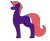 Size: 1320x1080 | Tagged: safe, artist:silverfan, oc, oc only, pony, unicorn, blank flank, blue eyes, colored, eyelashes, flat colors, horn, long tail, profile, purple coat, red mane, red tail, simple background, solo, standing, tail, transparent background, unicorn oc