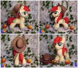 Size: 2000x1750 | Tagged: safe, artist:1stastrastudio, bright mac, pony, g4, apple, food, irl, photo, plushie, solo