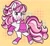 Size: 2048x1904 | Tagged: safe, artist:amynewblue, horse, 2024, barely pony related, bowtie, candi (wild manes), female, mare, saddle, signature, smiling, solo, tack, tail, watermark, wild manes