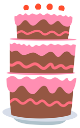 Size: 2200x3500 | Tagged: safe, artist:pikamander2, g4, party of one, cake, food, no pony, simple background, transparent background