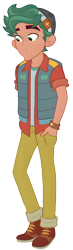 Size: 2531x8656 | Tagged: safe, edit, edited screencap, screencap, timber spruce, human, equestria girls, g4, my little pony equestria girls: better together, star crossed, background removed, clothes, hat, male, not a vector, shirt, shoes, simple background, solo, transparent background, vest