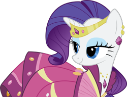 Size: 3899x3000 | Tagged: safe, artist:dashiesparkle, rarity, pony, g4, suited for success, .svg available, beautiful, clothes, dress, elegant, gala dress, gown, jewelry, rarity's first gala dress, simple background, smiling, solo, tiara, transparent background, vector