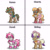 Size: 1462x1462 | Tagged: safe, horse, pony, pony town, bailey (wild manes), candi (wild manes), cherie (wild manes), clothes, cocoa (wild manes), female, group, mare, pixel art, quartet, simple background, sprite, white background, wild manes