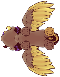 Size: 3083x3936 | Tagged: safe, artist:midnightpremiere, oc, oc only, oc:hors, pegasus, pony, colored wings, frog (hoof), from below, simple background, solo, spread wings, standing, transparent background, two toned wings, underhoof, wings