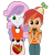 Size: 1833x1905 | Tagged: safe, artist:eagc7, button mash, sweetie belle, human, equestria girls, g4, alternate clothes, chocolate, digital art, duo, duo male and female, equestria girls-ified, female, food, heart, holiday, looking at you, male, offering, one eye closed, ship:sweetiemash, shipping, shy, simple background, smiling, straight, transparent background, valentine's day, wink