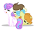 Size: 338x282 | Tagged: safe, artist:shera5, pound cake, princess flurry heart, pumpkin cake, alicorn, pegasus, pony, unicorn, g4, baby, baby pony, bow, brother and sister, cake twins, colt, cute, daaaaaaaaaaaw, female, filly, flurrybetes, foal, horn, male, poundabetes, pumpkinbetes, siblings, simple background, sleeping, trio, twins, white background