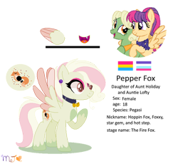 Size: 600x553 | Tagged: safe, artist:selenaede, oc, oc:pepper fox, pegasus, pony, base used, brown eyes, choker, colored wings, colored wingtips, crossverse (nightlightapocalypse), ear piercing, earring, eyeshadow, female, jewelry, magical lesbian spawn, makeup, mare, multisexual pride flag, offspring, pansexual pride flag, parent:aunt holiday, parent:auntie lofty, parents:lofty day, pegasus oc, piercing, pink eyeshadow, pride, pride flag, simple background, transparent background, unshorn fetlocks, wings