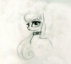 Size: 723x650 | Tagged: safe, artist:foxinshadow, octavia melody, earth pony, pony, g4, female, mare, monochrome, sketch, solo, traditional art