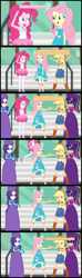 Size: 1920x6480 | Tagged: safe, artist:cartoonmasterv3, applejack, fluttershy, pinkie pie, rarity, twilight sparkle, human, undead, zombie, equestria girls, g4, british, clothes, dress, humanized, infected, long dress, long skirt, skirt