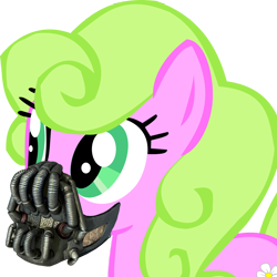 Size: 1356x1356 | Tagged: safe, daisy, flower wishes, earth pony, pony, g4, baneposting, mask, simple background, solo, transparent background