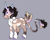 Size: 1280x1024 | Tagged: safe, artist:malinraf1615, oc, oc only, pony, unicorn, bags under eyes, bangs, blank flank, blaze (coat marking), brown coat, brown eyes, brown mane, brown tail, butt fluff, chest fluff, coat markings, colored chest fluff, colored ears, colored hooves, colored horn, curved horn, facial markings, female, glasses, gradient ears, gradient horn, gradient legs, gradient mane, gradient tail, gray background, hock fluff, hooves, horn, leonine tail, lidded eyes, long horn, looking at you, mare, multicolored mane, multicolored tail, ponysona, purple hooves, round glasses, simple background, smiling, smiling at you, socks (coat markings), solo, spots, spotted, standing, tail, tail wings, tongue out, two toned ears, two toned horn, unshorn fetlocks, wall of tags