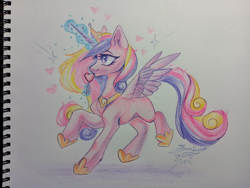 Size: 4000x3012 | Tagged: safe, artist:jsunlight, princess cadance, alicorn, pony, g4, solo, traditional art