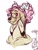 Size: 437x571 | Tagged: safe, artist:sparjechkaa, oc, oc only, oc:flora-fauna, draconequus, hybrid, bust, chest fluff, curly hair, cute, female, freckles, glasses, interspecies offspring, long ears, looking back, next generation, offspring, parent:discord, parent:fluttershy, parents:discoshy, portrait, smiling, solo