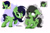 Size: 3000x2000 | Tagged: safe, artist:scandianon, oc, oc only, oc:filly anon, earth pony, pony, boop, derp, duo, ears back, emanata, exclamation point, eye clipping through hair, female, filly, foal, leaning back, leaning forward, nose wrinkle, open mouth, open smile, raised hoof, reference used, scrunchy face, self paradox, self ponidox, smiling, talking, wall eyed