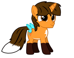 Size: 1034x820 | Tagged: safe, artist:rogan140, oc, oc only, oc:ej, alicorn, g4, colt, foal, male, simple background, solo, transparent background, younger