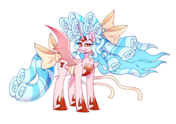 Size: 2400x1700 | Tagged: safe, artist:shedu256, cozy glow, alicorn, pony, g4, alicornified, cozycorn, female, giant demon alicorn cozy glow, grin, mare, race swap, simple background, smiling, solo, white background