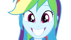 Size: 6660x3740 | Tagged: safe, edit, edited screencap, screencap, rainbow dash, human, equestria girls, g4, my little pony equestria girls: rainbow rocks, pinkie on the one, background removed, clothes, cute, dashabetes, female, hair, jacket, not a vector, simple background, smiling, solo, transparent background