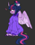 Size: 1225x1555 | Tagged: safe, artist:sparjechkaa, twilight sparkle, alicorn, g4, clothes, dark background, hair bun, looking back, old art, sitting, sketch, solo, sweater, twilight sparkle (alicorn)