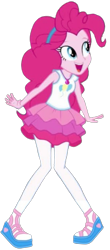 Size: 331x754 | Tagged: safe, artist:blockslikepl, edit, edited screencap, screencap, pinkie pie, human, equestria girls, g4, background removed, female, not a vector, pigeon toed, simple background, solo, transparent background