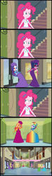 Size: 1920x6480 | Tagged: safe, artist:cartoonmasterv3, applejack, fluttershy, pinkie pie, rainbow dash, rarity, sci-twi, sunset shimmer, twilight sparkle, human, undead, zombie, equestria girls, g4, british, clothes, comic, dress, infected, long dress, long skirt, skirt