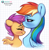 Size: 3120x3194 | Tagged: safe, artist:bloodymrr, rainbow dash, scootaloo, pegasus, pony, g4, blush scribble, blushing, bust, duo, duo female, eyes closed, female, filly, foal, forehead kiss, heart, implied lesbian, implied shipping, kissing, lesbian, mare, scootalove, ship:scootadash, shipping, siblings, sisters, stepsisters