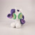 Size: 1000x1000 | Tagged: safe, artist:larsen toys, rarity, original species, pony, unicorn, g4, cucumber, female, food, horn, irl, lying down, mare, photo, plushie, pony plushie, prone, solo