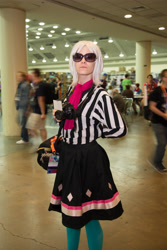 Size: 3642x5456 | Tagged: safe, photo finish, human, bronycon, bronycon 2015, g4, camera, clothes, cosplay, costume, irl, irl human, photo