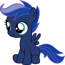 Size: 1920x1926 | Tagged: artist needed, source needed, safe, anonymous artist, edit, princess luna, scootaloo, pegasus, pony, g4, alternate color palette, female, filly, foal, fusion, fusion:princess luna, fusion:scootaloo, solo