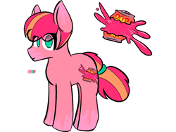 Size: 2160x1620 | Tagged: safe, artist:felixmcfurry, oc, oc only, oc:raspberry pop, earth pony, colored, cutie mark, earth pony oc, eyelashes, female, flat colors, hairband, looking at you, mare, simple background, solo, transparent background