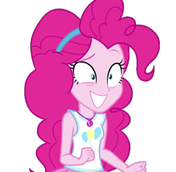 Size: 737x720 | Tagged: safe, artist:blockslikepl, edit, edited screencap, screencap, pinkie pie, human, equestria girls, g4, background removed, female, simple background, solo, transparent background