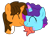 Size: 950x750 | Tagged: safe, artist:jadeharmony, misty brightdawn, oc, oc:ej, g4, g5, boop, canon x oc, duo, duo male and female, eyes closed, female, male, noseboop, shipping, simple background, straight, transparent background