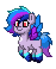 Size: 188x232 | Tagged: safe, arpeggia, pegasus, pony, pony town, g5, ambiguous gender, animated, flying, pixel art, simple background, sprite, transparent background