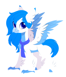 Size: 2420x2835 | Tagged: safe, artist:belka-sempai, part of a set, oc, oc only, classical hippogriff, hippogriff, g4, classical hippogriffied, commission, female, hippogriffied, simple background, smiling, solo, species swap, spread wings, transparent background, wings, ych result