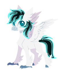 Size: 2420x2835 | Tagged: safe, artist:belka-sempai, part of a set, oc, oc only, oc:light jet, classical hippogriff, hippogriff, g4, classical hippogriffied, commission, hippogriffied, male, simple background, smiling, solo, species swap, spread wings, transparent background, wings, ych result