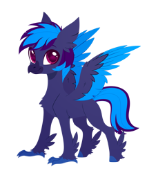 Size: 2420x2835 | Tagged: safe, artist:belka-sempai, part of a set, oc, oc only, classical hippogriff, hippogriff, g4, classical hippogriffied, commission, hippogriffied, male, simple background, smiling, solo, species swap, spread wings, transparent background, wings, ych result