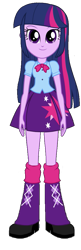 Size: 325x1006 | Tagged: safe, artist:qbert2kcat, twilight sparkle, equestria girls, g4, background removed, boots, clothes, high heel boots, shirt, shoes, simple background, skirt, solo, transparent background